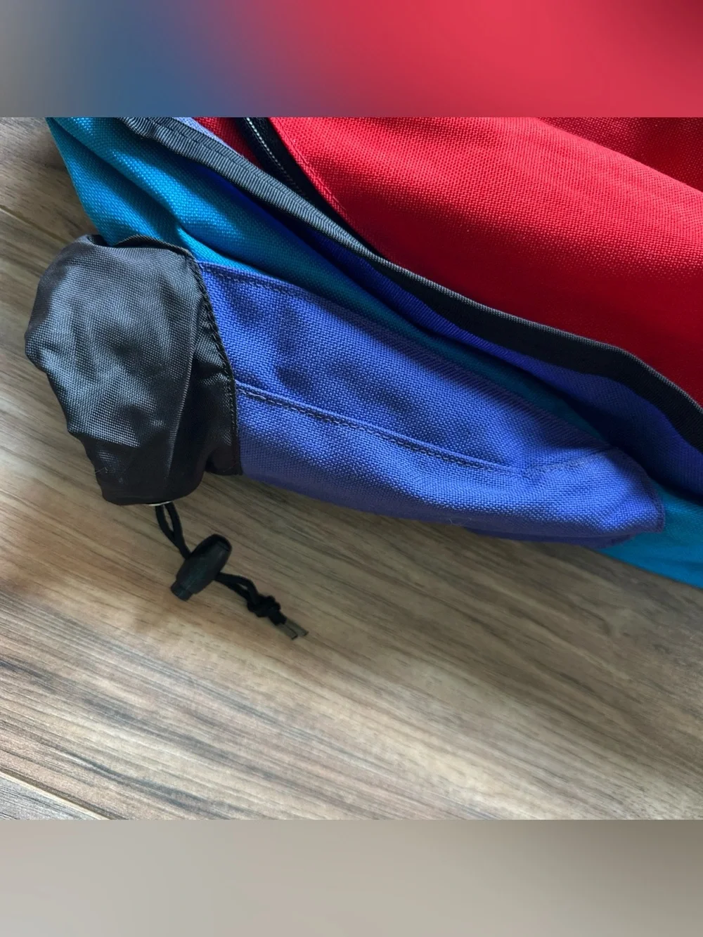 Vintage Kelty Zip Zap Backpack 80s 90s Colorblock Hiking School Red Blu Purple